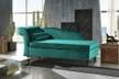 KAWOLA Recamiere SARAH Velvet 163x77x74 KAWOLA Polsterliege SARAH Ottomane Recamiere Velvet grün 163x77x73cm - Grün
