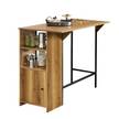 Bartisch FWT98-PF Braun - Holzwerkstoff - Metall - 120 x 95 x 63 cm