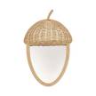Miroir mural brun Marron - Rotin - 31 x 42 x 31 cm