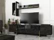 Wohnwand Veyron Rebab Braun Grau - Holzwerkstoff - 180 x 45 x 32 cm