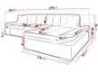 Ecksofa Montana Sale Soft 017 + Lux 05 + Lux 06, Seite: Links - Weiß - Ecke davorstehend links