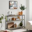 Konsolentisch FSB49-PZ Braun - Holzwerkstoff - 120 x 77 x 20 cm
