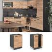 Meuble bas R-Line 60cm Imitation chêne
