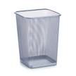 Zeller Papierkorb 26,8 x 26,8 x 35,5 cm Silber - Metall - 27 x 36 x 27 cm