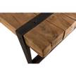 Table basse rectangulaire Marron - Bois massif - 71 x 35 x 140 cm