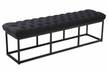Sitzbank Amun Stoff Schwarz Sitzbank Amun Stoff Schwarz 150 cm schwarz - Schwarz - Breite: 150 cm