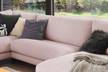 Canapé CARA forme U Cordon Rose foncé