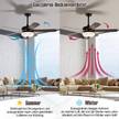 Deckenventilator mit Fernbedienung 132 cm Durchmesser, Schwarz - Schwarz