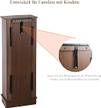 Schmuckschrank Braun - Holzwerkstoff - 23 x 98 x 37 cm