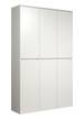 CHB Collection Armoire Blanc - Bois massif - 111 x 191 x 34 cm