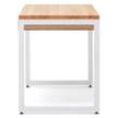 Table  bureau 1 tiroir 60x140x75cm BL-NA Blanc - Bois massif - Bois/Imitation - 140 x 73 x 60 cm