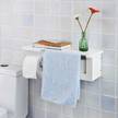 Toilettenpapierhalter FRG175-W Weiß - Holzwerkstoff - 50 x 18 x 17 cm