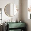 Miroir rond avec finition métallique Hub Métal - 61 x 3 x 61 cm