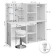 Schminktisch „Isabelle“ Set Weiß - Holz teilmassiv - 60 x 140 x 40 cm