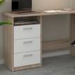 Schreibtisch „Meiko“ Weiß/Sonoma Weiß - Holz teilmassiv - 120 x 50 x 50 cm