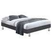 lit + matelas 180x200 anthracite REMIMOS Gris - Textile - 202 x 48 x 182 cm