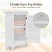 Eckschrank Badezimmerschrank Weiß - Holzwerkstoff - 43 x 81 x 43 cm