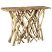 Console teck pied branchage Puzzle Beige - Bois manufacturé - 120 x 85 x 36 cm