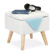 Hocker mit Stauraum Hocker mit Stauraum - Weiß - Braun