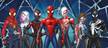 affiche Spider-Man rouge, bleu et gris