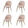 Esszimmerstuhl HWC-D53 (4er Set) Beige