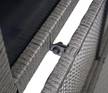 Poly-Rattan Kissenbox HWC-D88 950l Grau - Polyrattan - Kunststoff - Metall - 160 x 80 x 94 cm