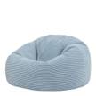 Klassischer Sitzsack BeanBag, Cord Hellblau