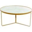 Table basse Marble Doré - Verre - 55 x 38 x 55 cm
