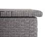 Poly-Rattan Kissenbox HWC-D88 950l Grau - Polyrattan - Kunststoff - Metall - 160 x 80 x 94 cm