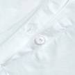 Bettwäsche Fadendichte 200 100% ägyptische Baumwolle - 135 x 200 cm - Weiß - Weiß - 135 x 200 cm