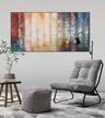 Acrylbild handgemalt Gleaming Colours Textil - Massivholz - 120 x 60 x 4 cm