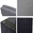 Poly-Rattan-Garnitur Brescia Schwarz