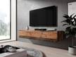 FURNIX meuble tv debout/suspendu ZIBO Marron - Bois manufacturé - 160 x 31 x 34 cm