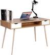 Schreibtisch Wayne Braun - Holzwerkstoff - 115 x 77 x 58 cm