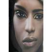 Tableau déco femme africaine Noir - Verre - 100 x 150 x 1 cm