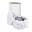 Wäschekorb Bambus rund Wäschekorb Bambus rund - Weiß - 41 x 41 cm