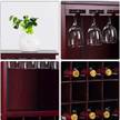 Weinschrank für 20 Flaschen Rot - Holzwerkstoff - 25 x 96 x 42 cm