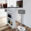 Bartisch Grau - Weiß - Holzwerkstoff - 57 x 106 x 80 cm