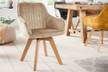 Stuhl LIVORNO greige Samt Stuhl LIVORNO greige Samt - Beige