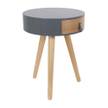 Chevet en bois scandinave Nora En partie en bois massif - 35 x 47 x 35 cm