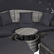 Sonneninsel Lounge Set Dunkelgrau