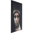 Tableau déco femme africaine Noir - Verre - 100 x 150 x 1 cm