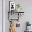 Wandgarderobe Braun - Metall - 66 x 27 x 30 cm