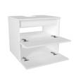 Waschbeckenunterschrank Hängend Carmita Weiß - Holzwerkstoff - 60 x 54 x 49 cm