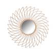 Miroir spirale en rotin naturel Rotin - 70 x 70 x 70 cm