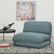 Schlafsessel HWC-E68 Grau - Blau
