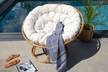 Loungestuhl Bonnie Beige - Metall - 115 x 92 x 106 cm