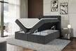 Boxspringbett mit Topper RICAR Grau - Schwarz - Breite: 180 cm - H4