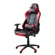 Gamestoel mcRacer II kunstleer/nylon - Zwart/rood