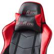 Gamestoel mcRacer II kunstleer/nylon - Zwart/rood